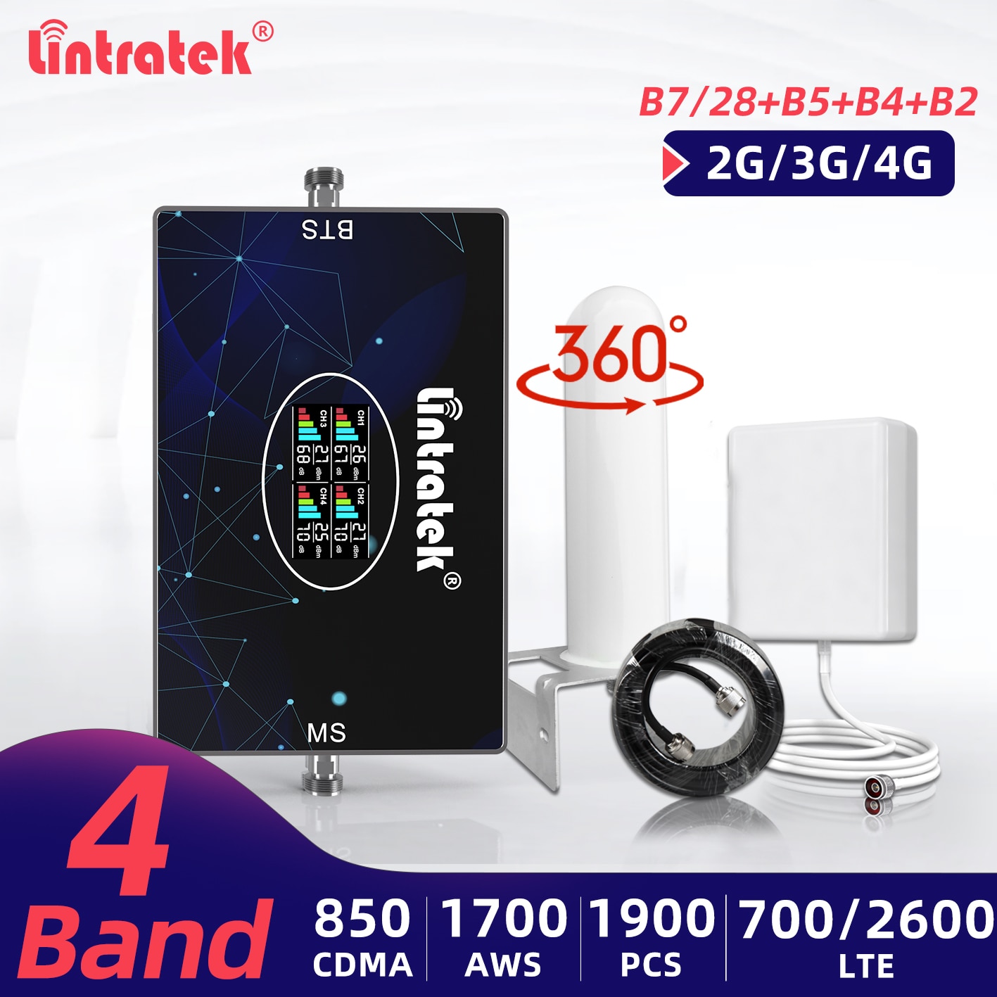 Lintratek 4 뿪 ȣ , B28 LTE 800 2600 1700 1900..